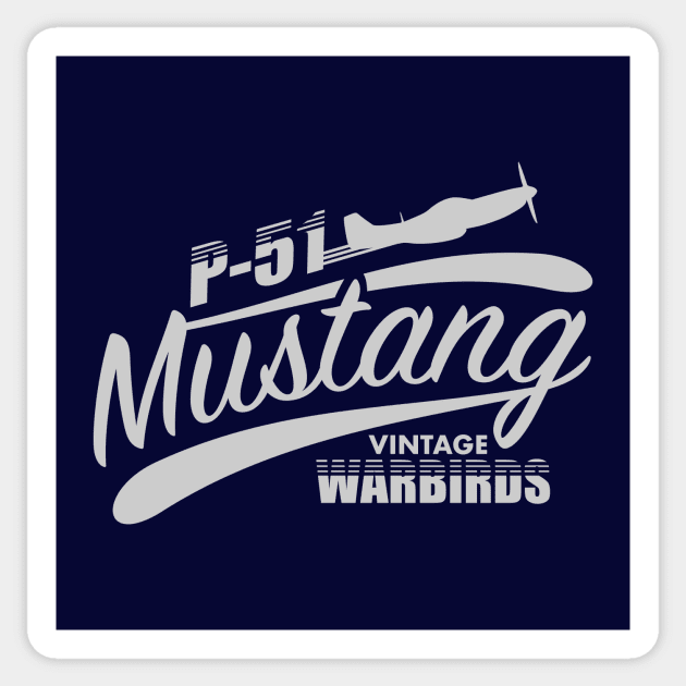 P-51 Mustang Vintage Warbird Sticker by Firemission45